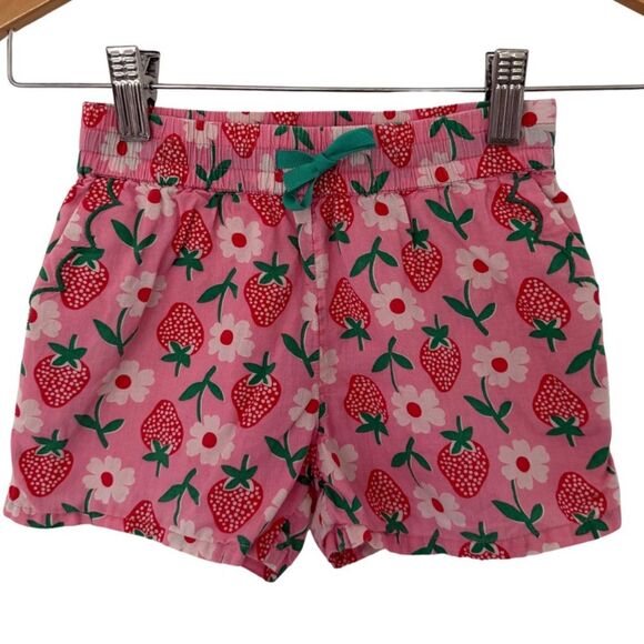 Mini Boden Girl's Woven Shorts in Pink Lemonade Strawberry | Size 4Y - Picture 4 of 7